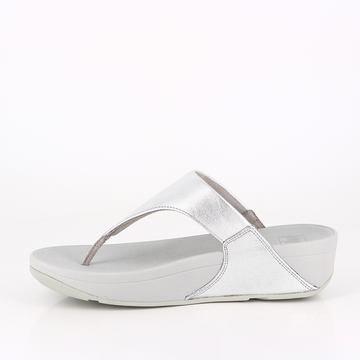 Nice Shoes Fitflop fitflop tongs en cuir gris argent