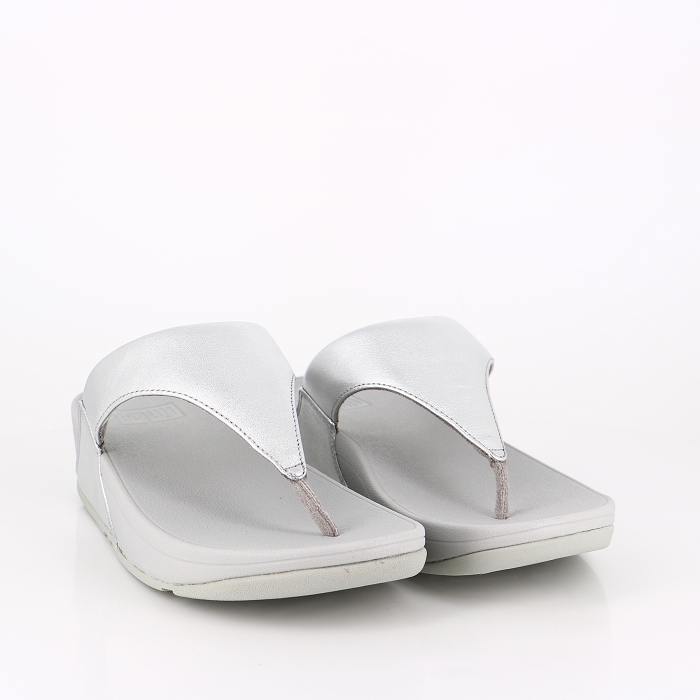 Fitflop chaussures fitflop lulu tongs en cuir silver argent9033801_5