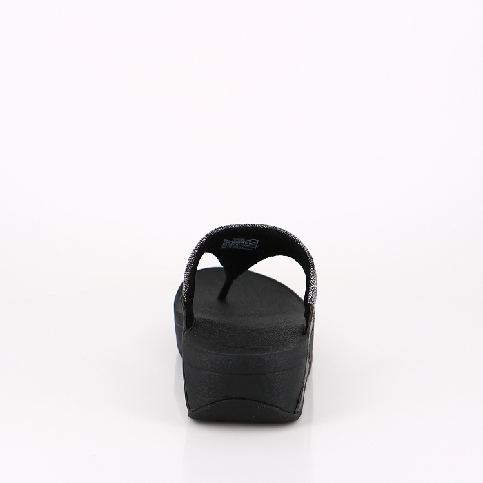 Fitflop chaussures fitflop tongs lulu glitz toepost black noir9034001_4