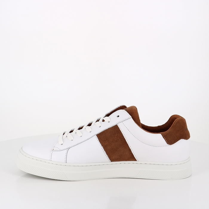Schmoove chaussures schmoove spark gang nappa suede white cognac 9038201_3