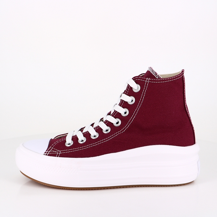 Converse chaussures converse move platform dark beetroot white white 9040401_3