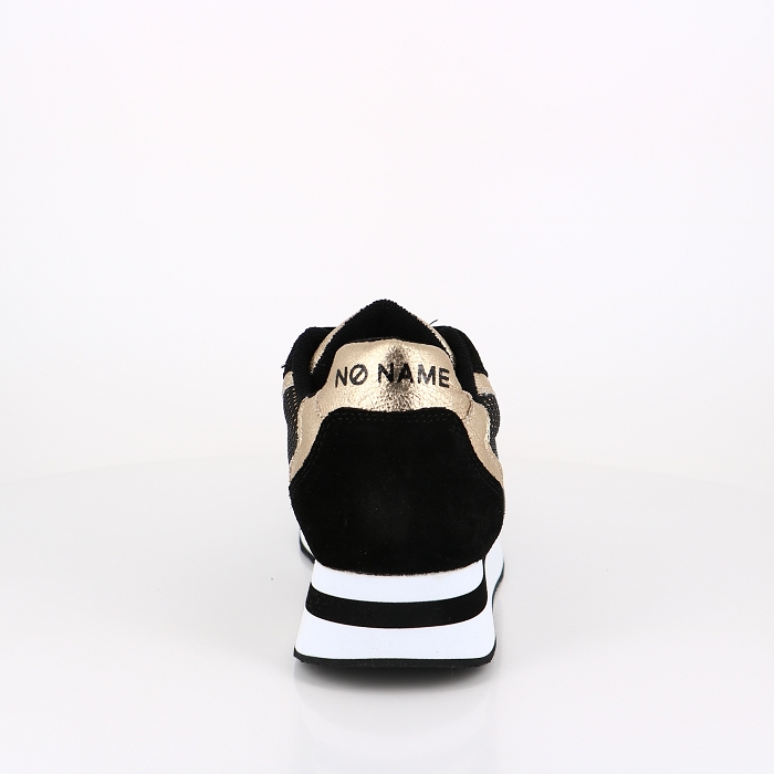 No name chaussures no name parko runner suede glory black gold noir9041101_4
