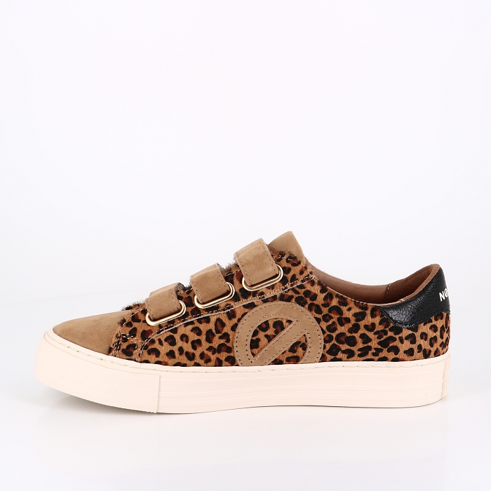 No name chaussures no name arcade straps side brown camel imprimes animal9042501_3