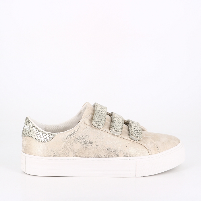 No name chaussures no name arcade straps gloom reptil amande lgold or