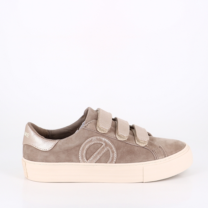 No name chaussures no name arcade straps side g suede cristy taupe beige taupe