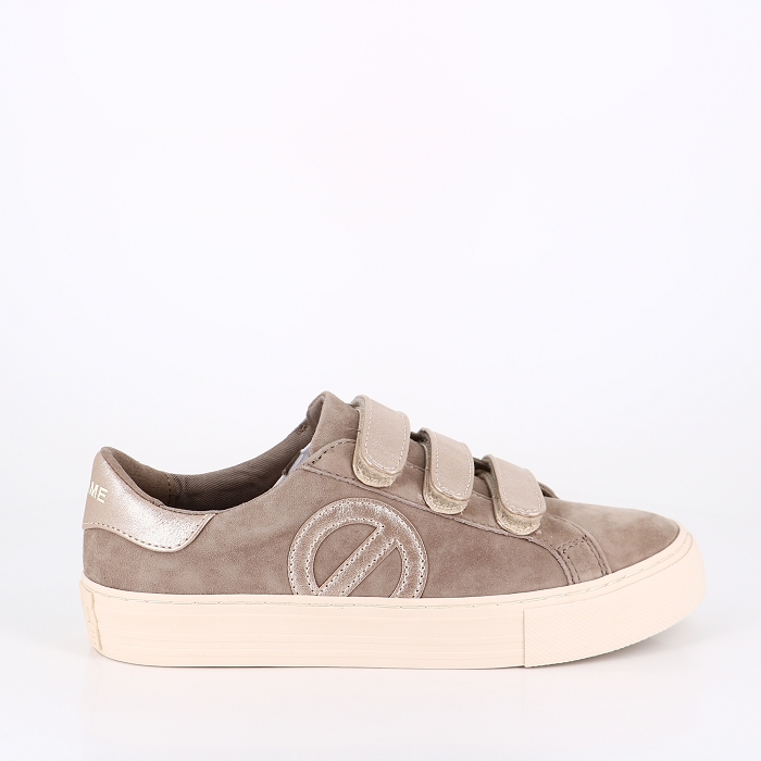 No name chaussures no name arcade straps side g suede cristy taupe beige 