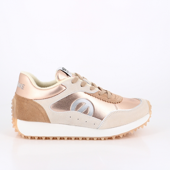 baskets et sneakers femme No name punky jogger beige