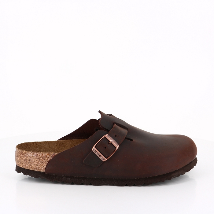 Birkenstock chaussures birkenstock boston cuir sfb habana hommes marron