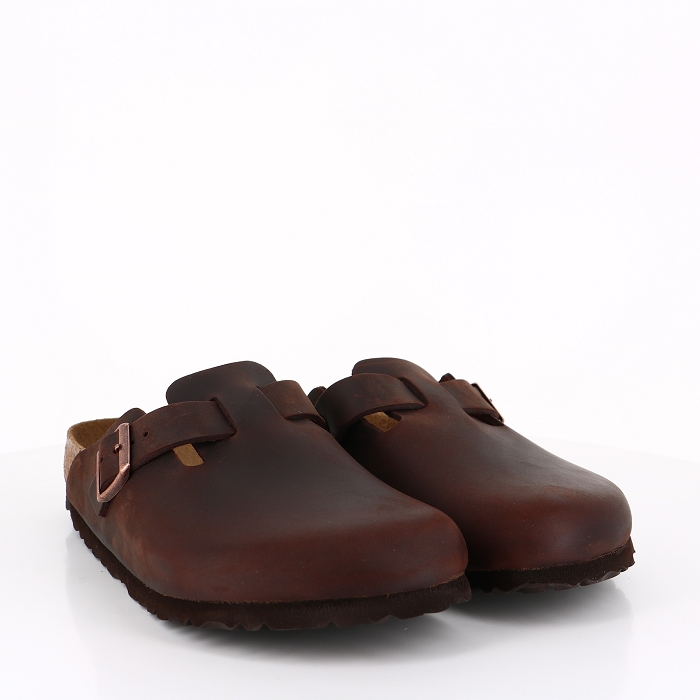 Birkenstock chaussures birkenstock boston cuir sfb habana hommes marron9049101_5