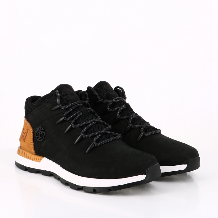 Timberland chaussures timberland sprint trekker mid black nubuck noir9049601_5