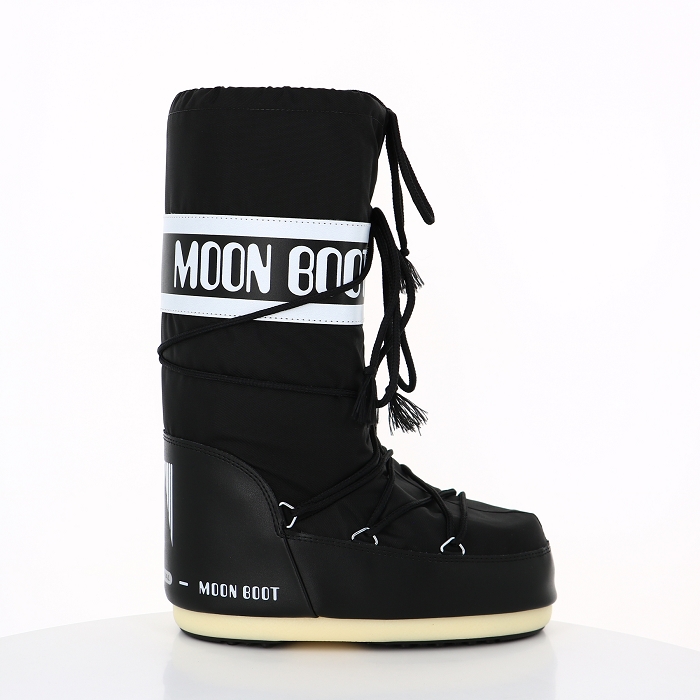 Moon boot chaussures moon boot bottes icon black nylon noir