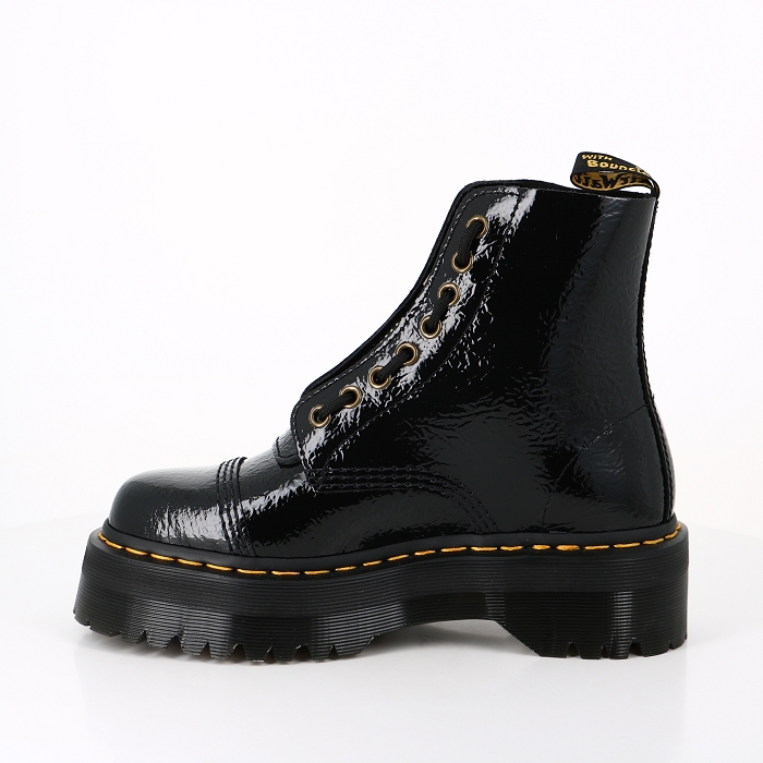 Dr martens chaussures dr martens sinclair black distressed patent noir9053301_3