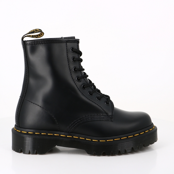 Dr martens chaussures dr martens 1460 bex black cuir smooth noir