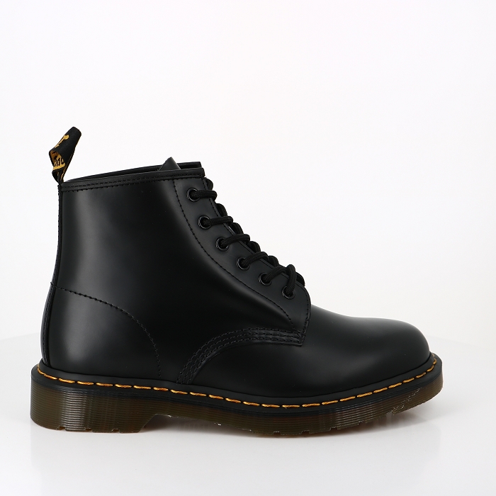 Dr martens chaussures dr martens 101 cuir black basse smooth 