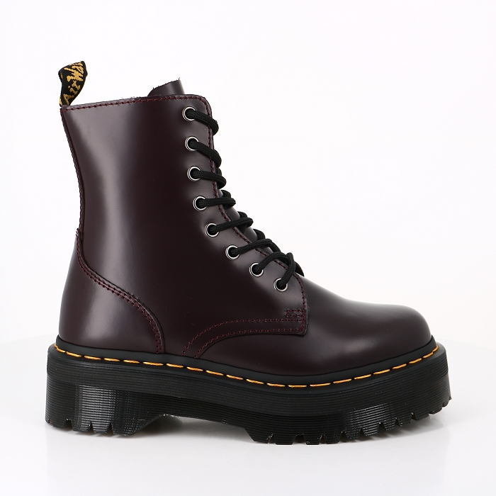 Dr martens chaussures dr martens plateformes jadon burgundy 