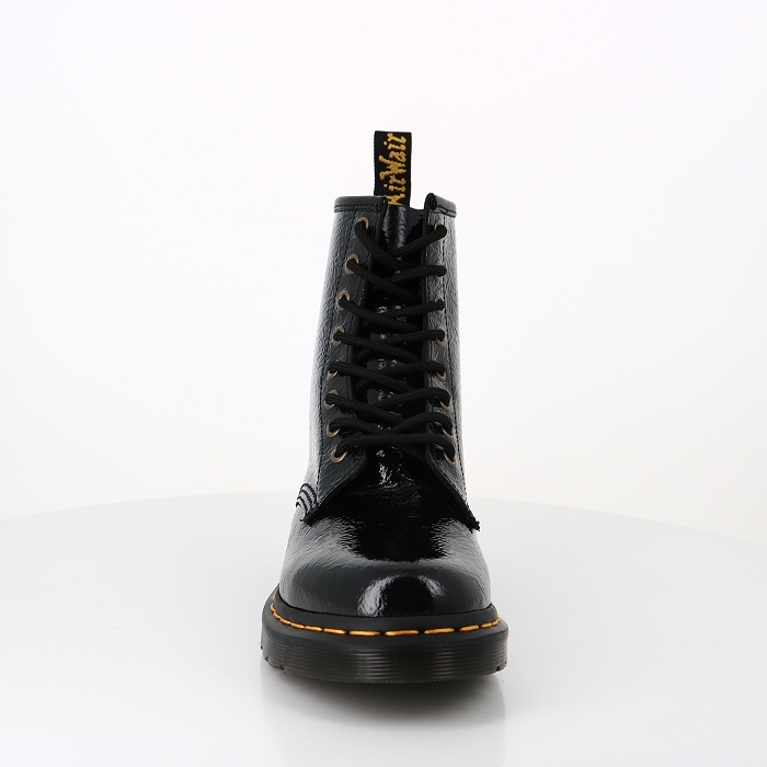 Dr martens chaussures dr martens 1460 black distressed patent noir9056201_2