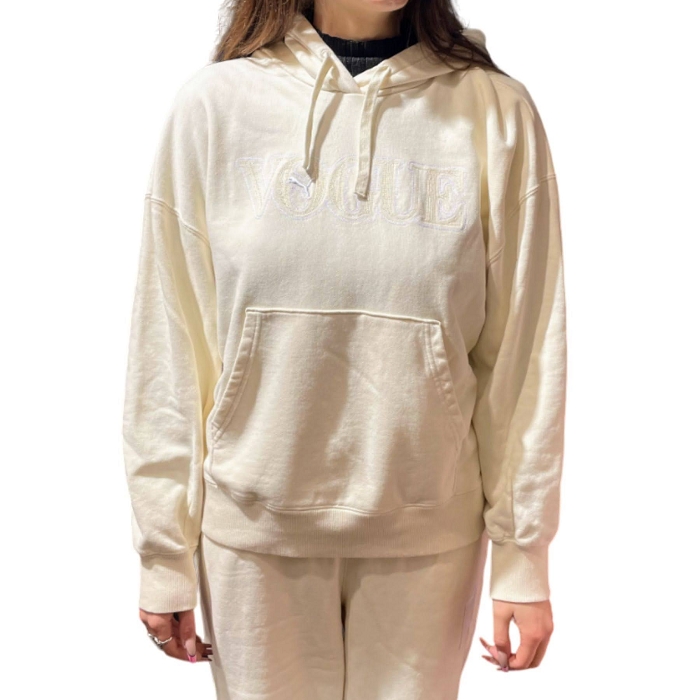 Puma textile puma x vogue hoodie pristine beige