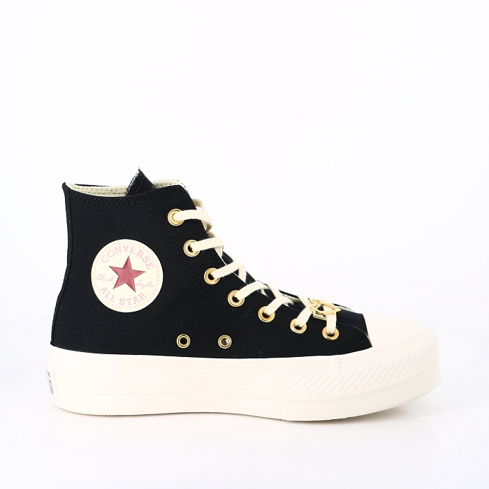 Converse chaussures converse hearts valentines day platform black noir