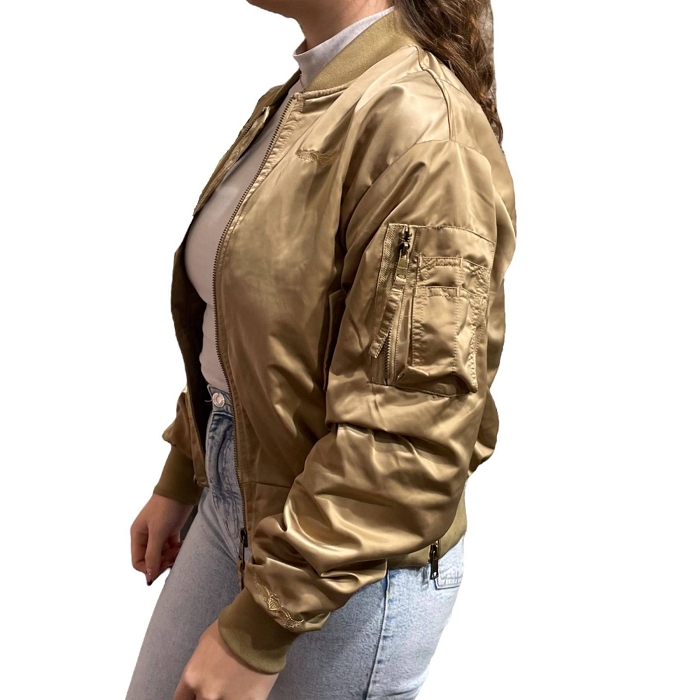 Bombers blouson bombers helix women camel marron9060301_3