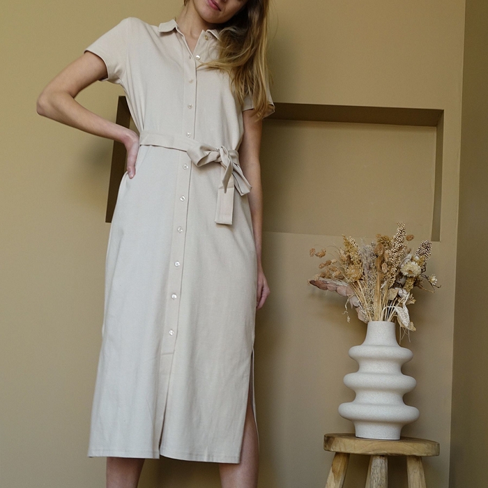 Les tropeziennes textile les tropeziennes flory robe polo longue sable 9063801_3