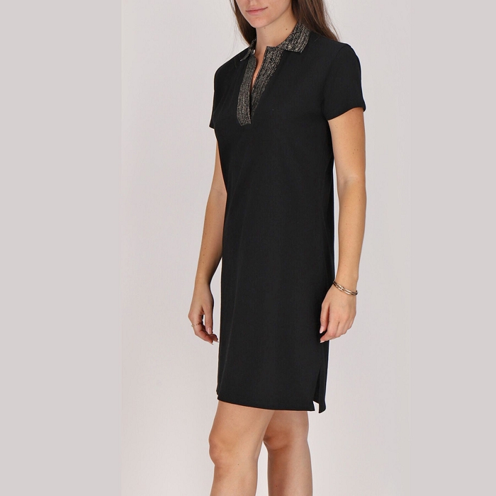 Les tropeziennes textile les tropeziennes huttes robe polo noir 9065701_2