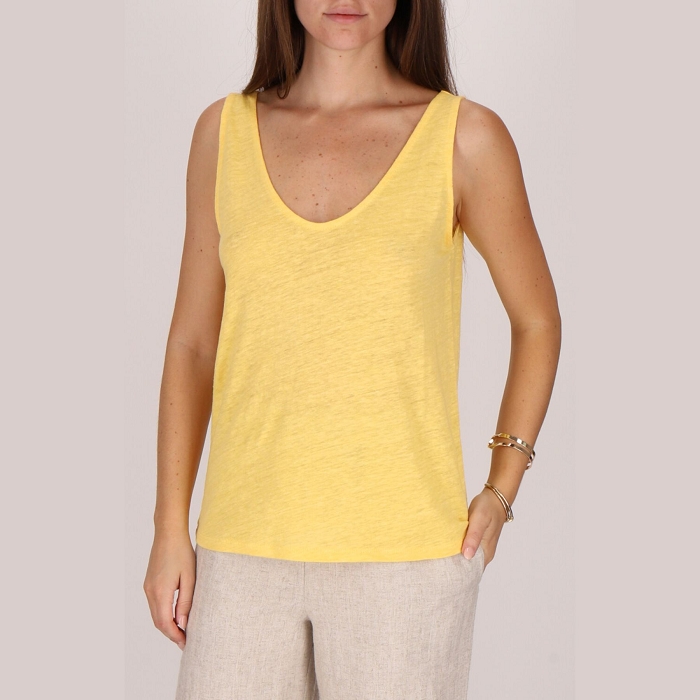 Les tropeziennes textile les tropeziennes hedi debardeur jaune 