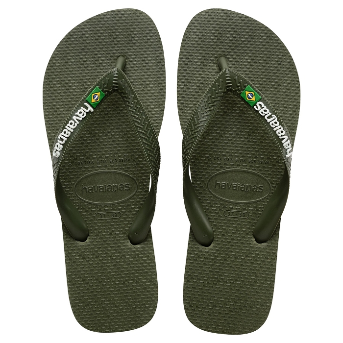 Havaianas chaussures havaianas brasil logo green green 