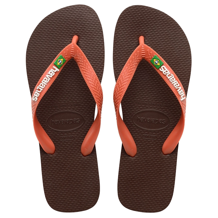 Havaianas chaussures havaianas brasil logo dark brown ceramic 