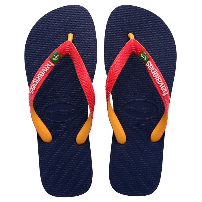 Havaianas chaussures havaianas brasil mix navy blue ruby red 