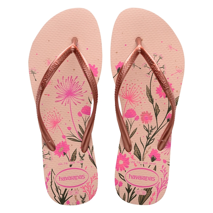 Havaianas chaussures havaianas slim organic ballet rose golden blush rosa 