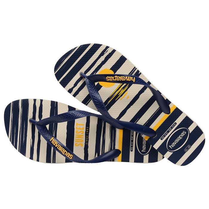 Havaianas chaussures havaianas top nautical beige navy 9075301_3