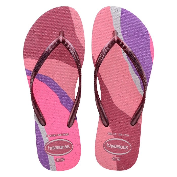 Havaianas chaussures havaianas slim palette glow velvet rose 