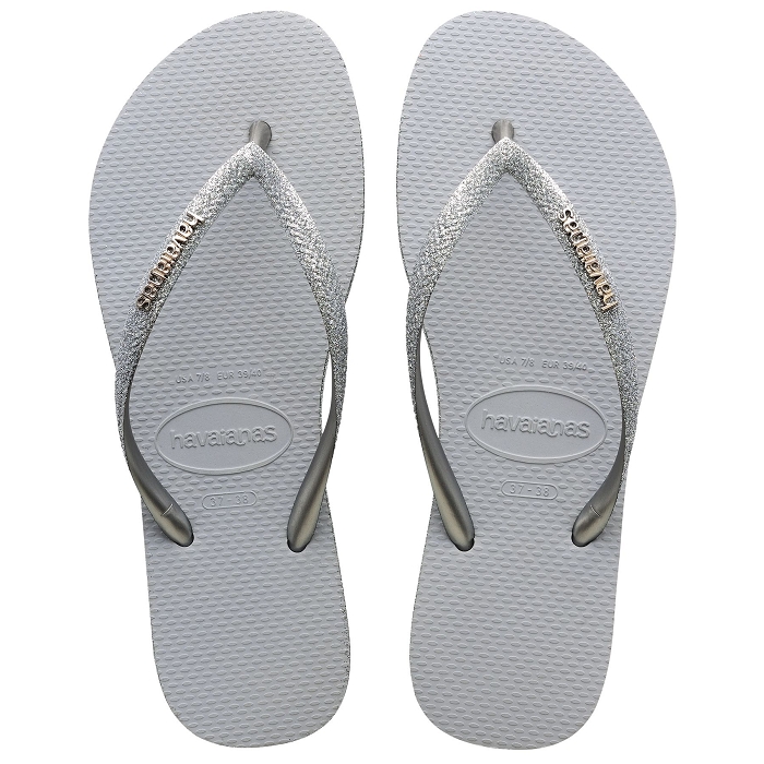 Havaianas chaussures havaianas slim sparkle ii ice grey 