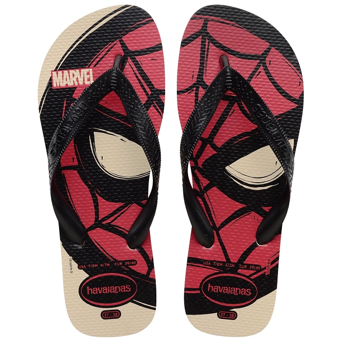 Havaianas chaussures havaianas top marvel logomania beige 