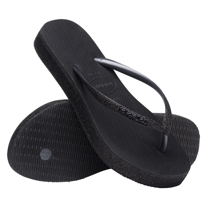 Havaianas chaussures havaianas slim flatform sparkle black 9078701_2