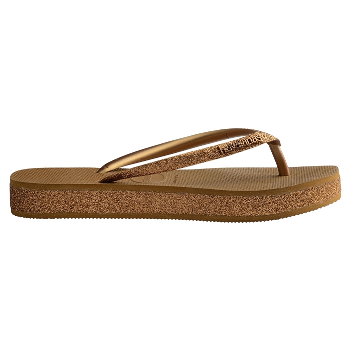 Havaianas chaussures havaianas slim flatform sparkle bronze 9078801_2