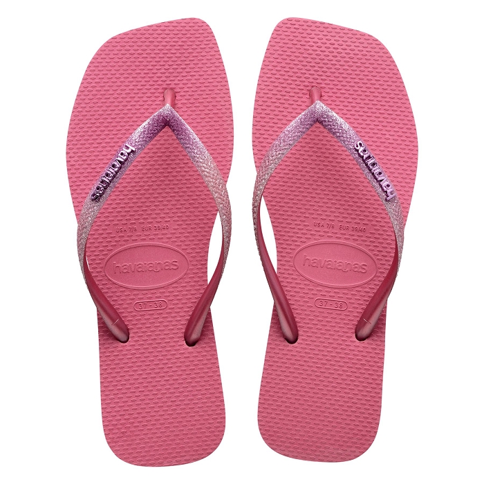 Havaianas chaussures havaianas square glitter velvet rose 