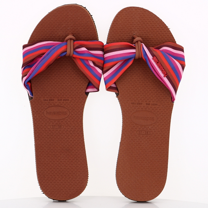 Havaianas chaussures havaianas you saint tropez print rust 