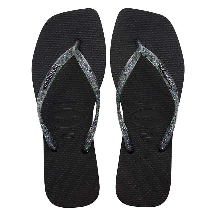 Havaianas chaussures havaianas square logo metallic black 