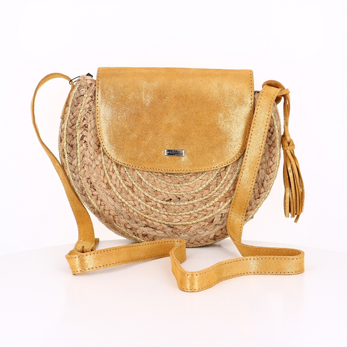 Les tropeziennes accessoires les tropeziennes sac a rabat jute gobi 