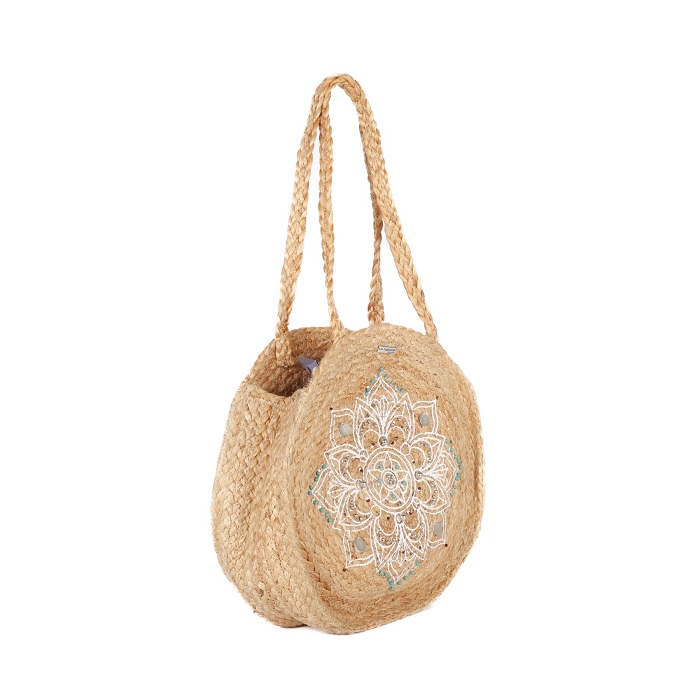 Les tropeziennes accessoires les tropeziennes sac rond jute naturel 9090701_2