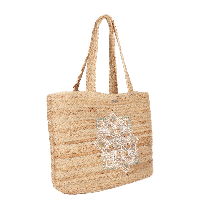 Les tropeziennes accessoires les tropeziennes cabas jute naturel 9090901_2