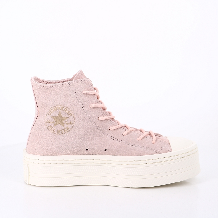 Converse chaussures converse modern lift platform mono suede pink rose