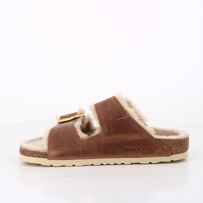 Birkenstock chaussures birkenstock arizona bb shearling cognac marron9104801_3