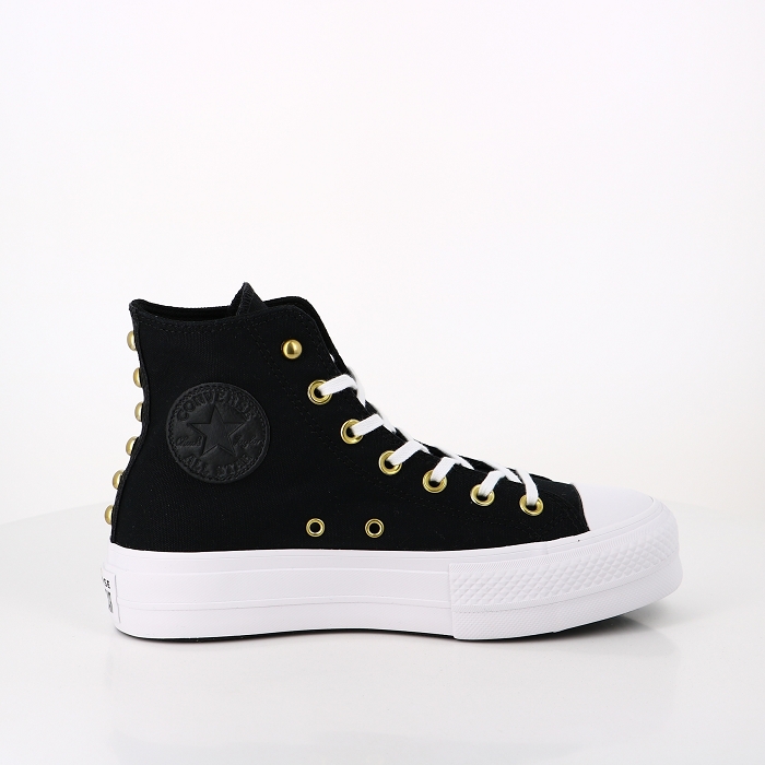 Converse chaussures converse lift platform star cloute noir blanc noir