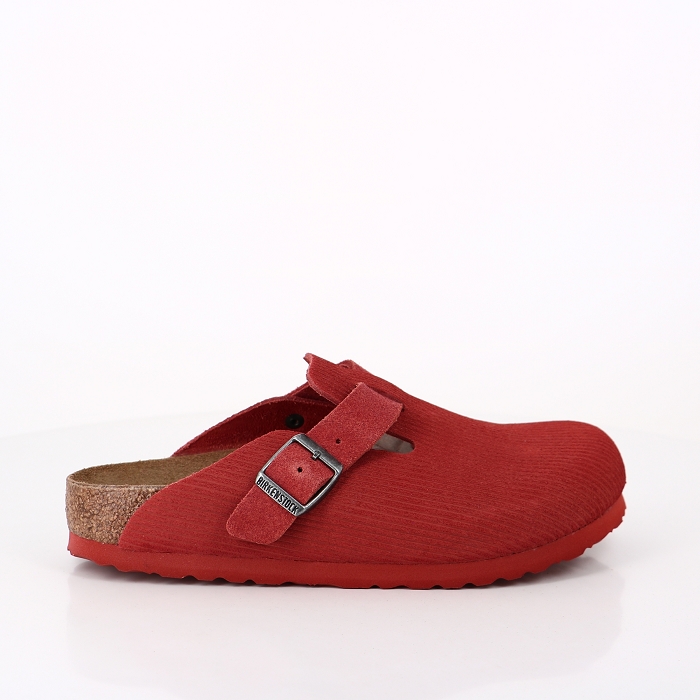 Birkenstock chaussures birkenstock boston corduroy sienna red rouge