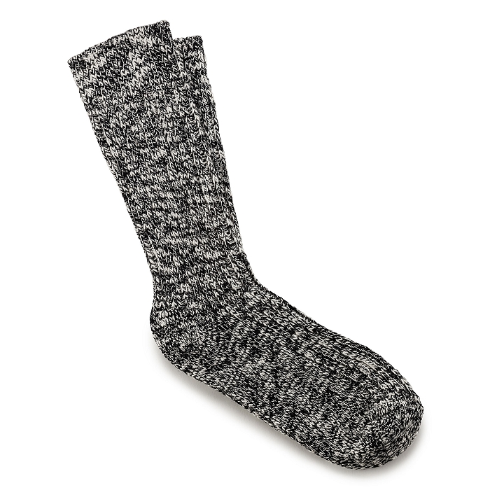 Birkenstock accessoires birkenstock chaussettes en coton flamme femme black gray 