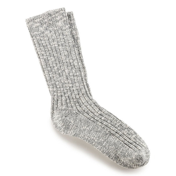 Birkenstock accessoires birkenstock chaussettes coton flamme femme gray white 