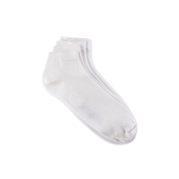 Birkenstock accessoires birkenstock socquettes sport coton bio white 9106201_2