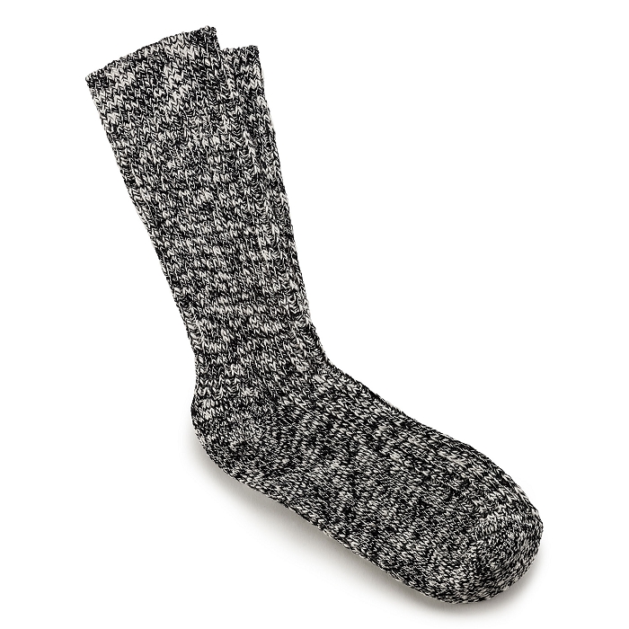 Birkenstock accessoires birkenstock chaussettes coton flamme homme black gray 